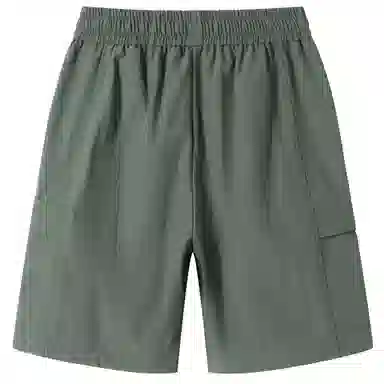 大卫贝肯 美式高街简约字母户外运动通勤宽松百搭潮流舒适个性直筒机能工装五分休闲短裤 男女同款