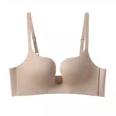 二三二三 透气吸汗聚拢有型防下垂无痕弹力可调节肩带亲肤柔软抑菌舒适侧收副乳纯欲美背时尚百搭日常通勤运动文胸 女款