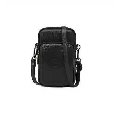 老人头 经典实用老花通勤时尚百搭高颜值简约 牛皮 单肩斜挎包 女款 多色