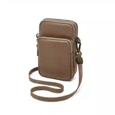 老人头 经典实用老花通勤时尚百搭高颜值简约 牛皮 单肩斜挎包 女款 多色