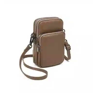 老人头 经典实用老花通勤时尚百搭高颜值简约 牛皮 单肩斜挎包 女款 多色