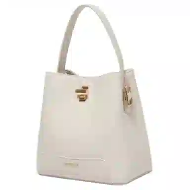 百思图 简约通勤时尚 人造革 手提包 小号 女款 多色