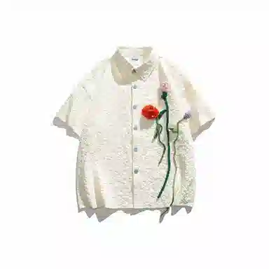 KLAMMKICKS Floral Crochet Shirt