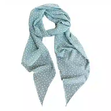 杨同学 春夏雪纺波点涤纶 丝巾 女款