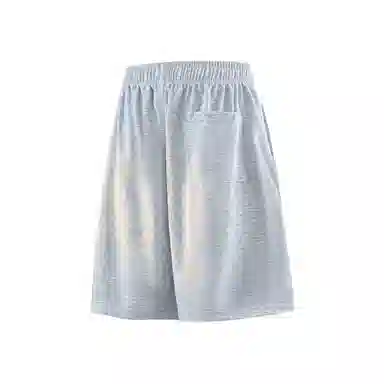 兰缪 美式日系高街复古简约设计基础款印花日常户外运动通勤山系潮流宽松清爽透气柔软百搭垂感直筒系带休闲短裤 男女同款