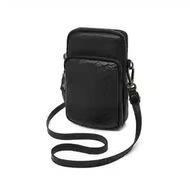 老人头 经典实用老花通勤时尚百搭高颜值简约 牛皮 单肩斜挎包 女款 多色