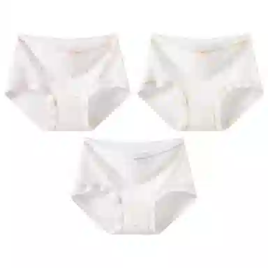 二三二三 法式田园主义浪漫小碎花吸湿透气弹力柔软舒适不勒不卡档不夹臀三角裤可爱甜美少女时尚百搭亲肤内裤 女款 组合装