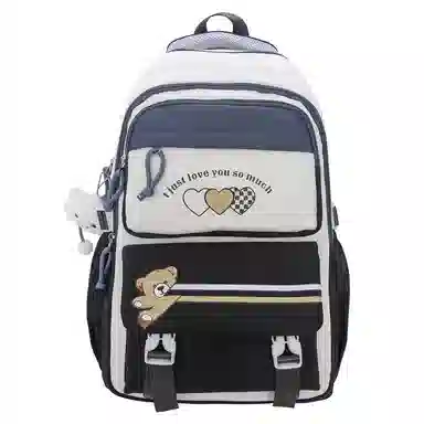 菲姿卓尔 大容量撞色 尼龙 双肩包 男女同款情侣款 多色