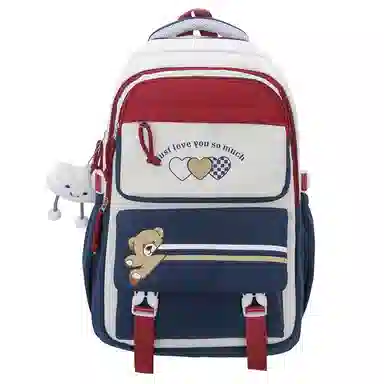 菲姿卓尔 大容量撞色 尼龙 双肩包 男女同款情侣款 多色