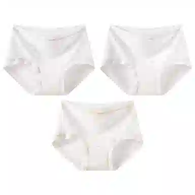 二三二三 法式田园主义浪漫小碎花吸湿透气弹力柔软舒适不勒不卡档不夹臀三角裤可爱甜美少女时尚百搭亲肤内裤 女款 组合装