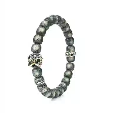 钰澜文玩 瑞兽系列「狮来运转·双狮生财」 星月菩提 手串 男女同款情侣款