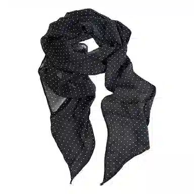 杨同学 春夏雪纺波点涤纶 丝巾 女款