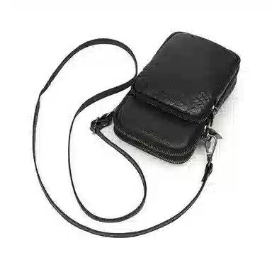 老人头 经典实用老花通勤时尚百搭高颜值简约 牛皮 单肩斜挎包 女款 多色