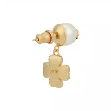DIOR Four-Leaf Clover Earrings Gold