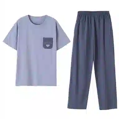 潞优野 短袖长裤薄款时尚舒适可外穿睡衣套装 女款