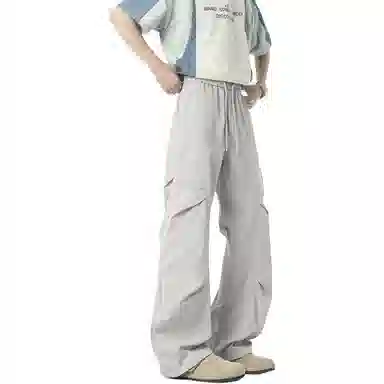悍戈 美式高街潮牌凉感透气宽松运动潮流伞兵休闲裤 男女同款