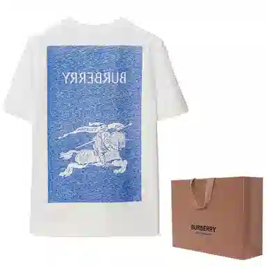 Burberry Logo Print T-Shirt White