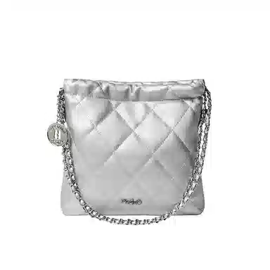 纳兰杜 休闲简约质感日常通勤时尚百搭 牛皮 单肩斜挎包 小号 女款 太空银/子夜黑/米白色