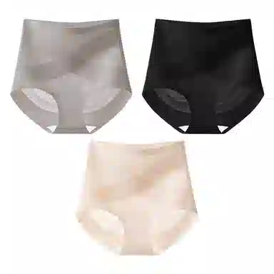 二三二三 轻薄透气吸汗防夹臀不卡档无痕亲肤柔软抑菌舒适高腰无痕裸感高弹短裤纯色典雅知性约时尚百搭内裤 女款