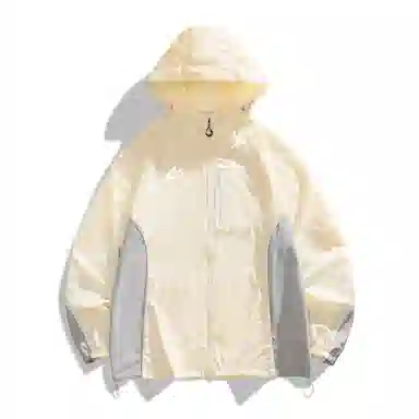 音速猫 运动户外轻薄连帽拼接透气防晒服 男女同款