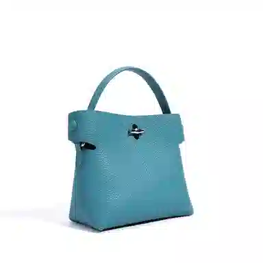 小众设计高级感百搭大容量竹节包 牛皮 斜挎包水桶包手提包 常规 女款 多色