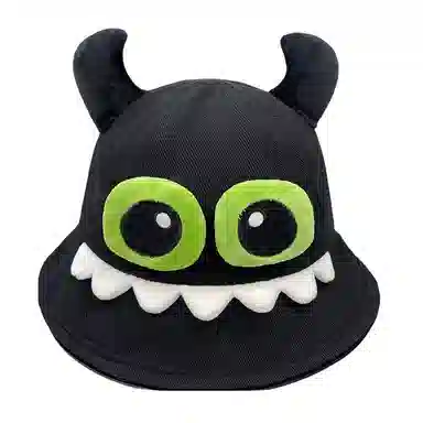 艾佳微 大眼小怪兽 卡通百搭出游遮阳 涤纶 渔夫帽 男女同款情侣款