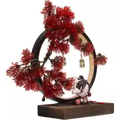 POP MART Skullpanda Frost Leaf Autumn Red