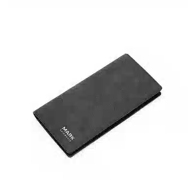 Fairwhale Business Long Leather Wallet Black