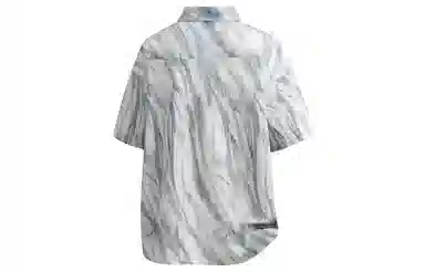 王者荣耀 美式复古扎染撞色冰丝玫瑰花卉印花透气凉感宽松舒适松弛感少年感港风休闲百搭时尚短袖衬衫 男女同款