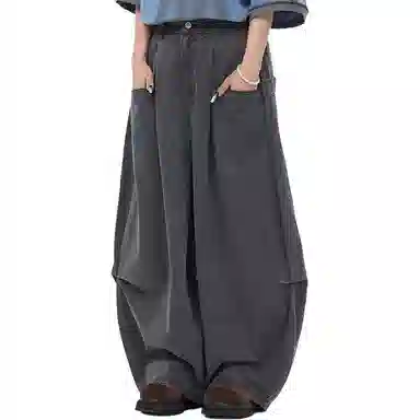 FREE CENTER Wide Leg Pants