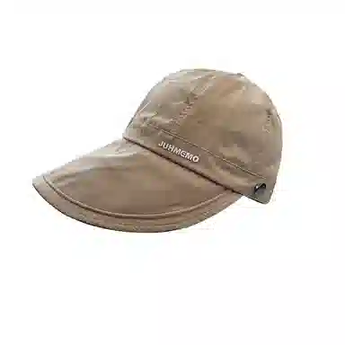 艾佳微 宽檐防晒太阳帽出游逛街马术帽可挂口罩 涤纶 鸭舌帽 男女同款情侣款