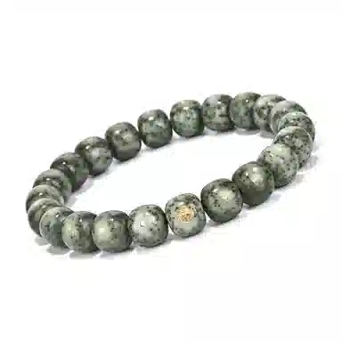 钰澜文玩 【臻品 卓著】原生态老型绿糯留白佛珠转运珠 星月菩提 手串 男女同款情侣款