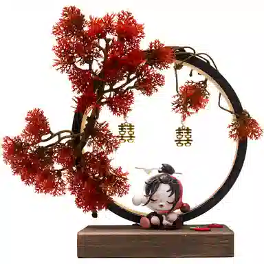 POP MART Skullpanda Frost Leaf Autumn Red