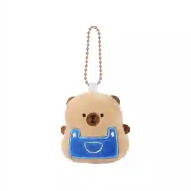 卡皮巴拉小黄豚 卡皮巴拉面包玩偶钥匙扣可爱公仔包包挂背包挂饰 毛绒 挂件 男女同款情侣款