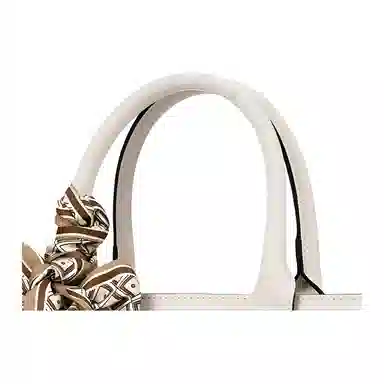 红蜻蜓 新中式刺绣优雅时尚通勤 牛皮 手提包 女款 米白色