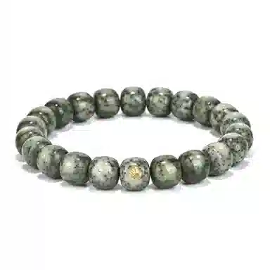 钰澜文玩 【臻品 卓著】原生态老型绿糯留白佛珠转运珠 星月菩提 手串 男女同款情侣款