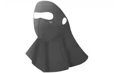 优幽兰 简约高级感全脸防紫外线高颜值遮阳护颈一体脸基尼纯色百搭户外通勤开车遮阳透气脸罩 锦纶 防晒面罩 女款