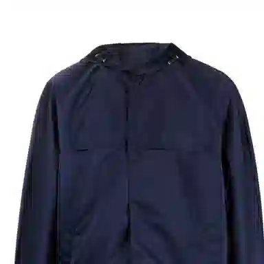 Lanvin SS23 Navy Hooded Coat