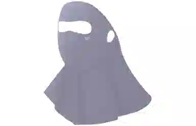 优幽兰 简约高级感全脸防紫外线高颜值遮阳护颈一体脸基尼纯色百搭户外通勤开车遮阳透气脸罩 锦纶 防晒面罩 女款