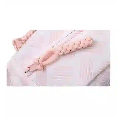 泰克森 街头潮流便携 尼龙 胸包 常规 男女同款情侣款 米黄色/粉红色