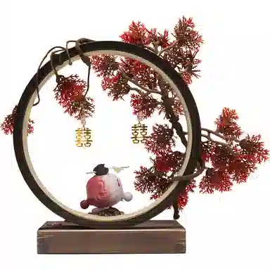 POP MART Skullpanda Frost Leaf Autumn Red