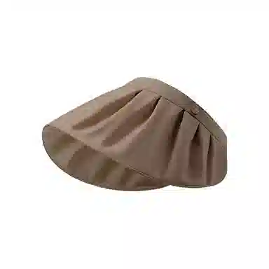 稻草人 夏季防紫外线空顶太阳帽 韩系百搭显脸小 大帽檐 可折叠 涤纶 防晒帽 女款