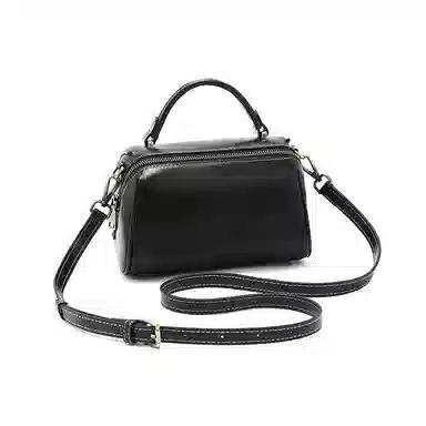 老人头 简约通勤百搭小众设计高级质感 牛皮 单肩斜挎手提包 女款 多色