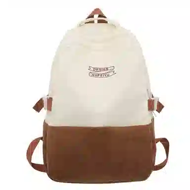 醇龙 休闲大容量 条绒 双肩包