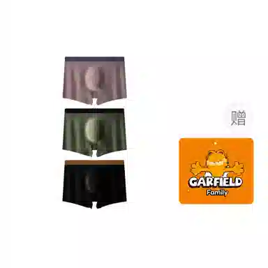 Garfield Family Antibacterial Ice Silk Boxer Briefs Men Set