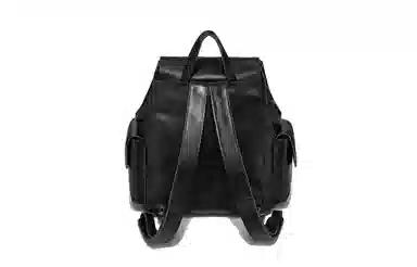 Ace Paul Multi-Pocket Drawstring Backpack Black