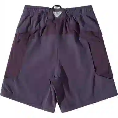 蓝岐 直筒拼接工装口袋户外撞色软壳五分休闲短裤 男女同款