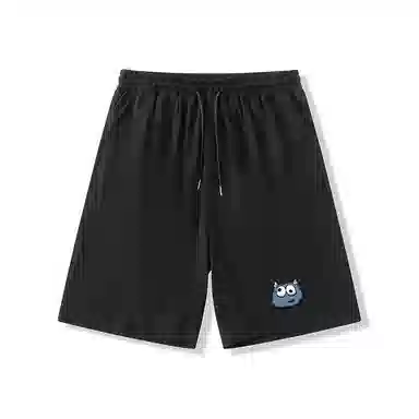 乱步 学生夏季冰丝凉感外穿搞怪卡通速干宽松五分休闲短裤 男女同款