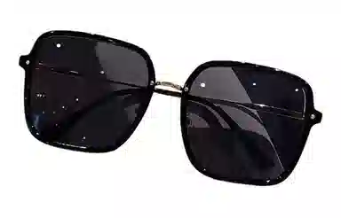 优幽兰 潮流高级感痞帅气质街拍旅行个性设计感 金属 不规则形 太阳眼镜 女款