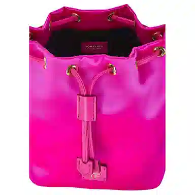 TF Satin Bucket Bag Pink